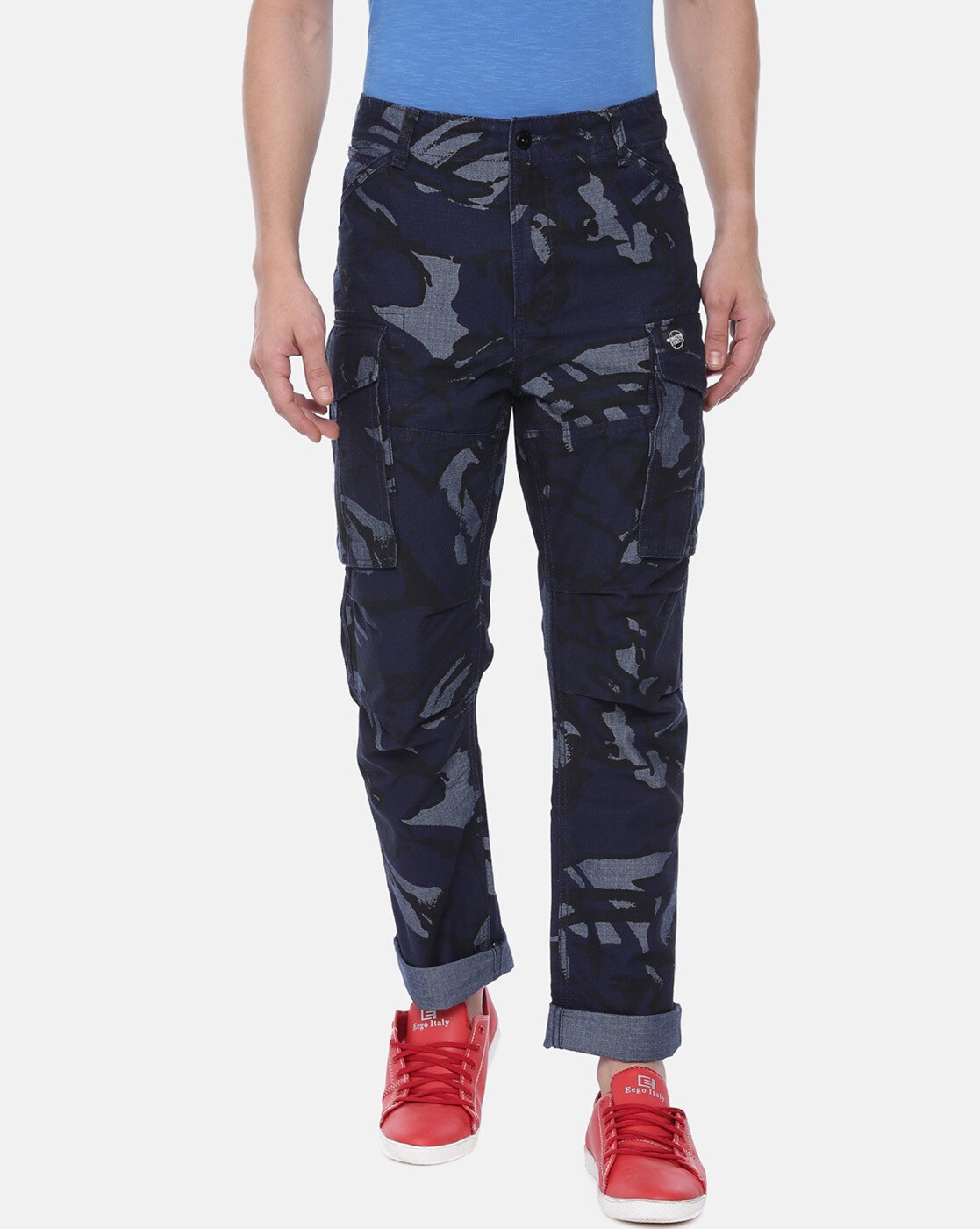 navy camo cargo pants