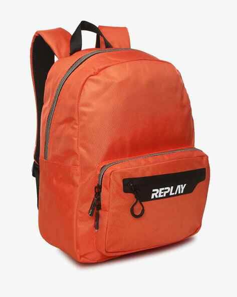orange eastpak backpack