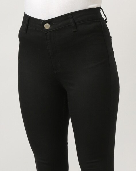 Womens Black High Waisted Jeggings Black, PacSun Jeans