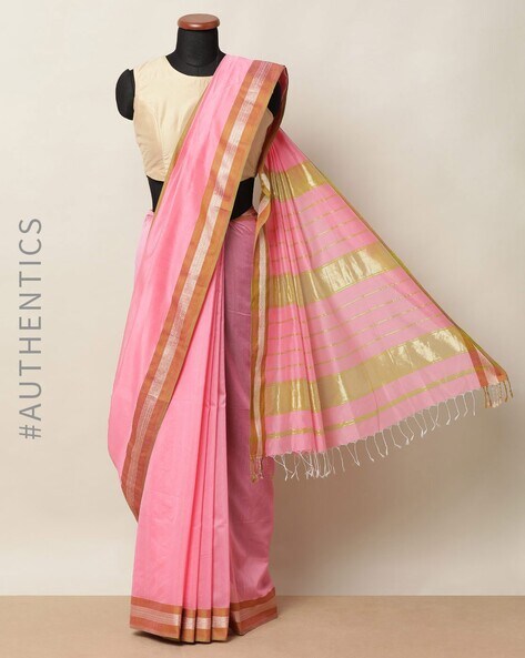 Buy Dwini Woven Maheshwari Pure Silk, Cotton Silk Grey Sarees Online @ Best  Price In India | Flipkart.com