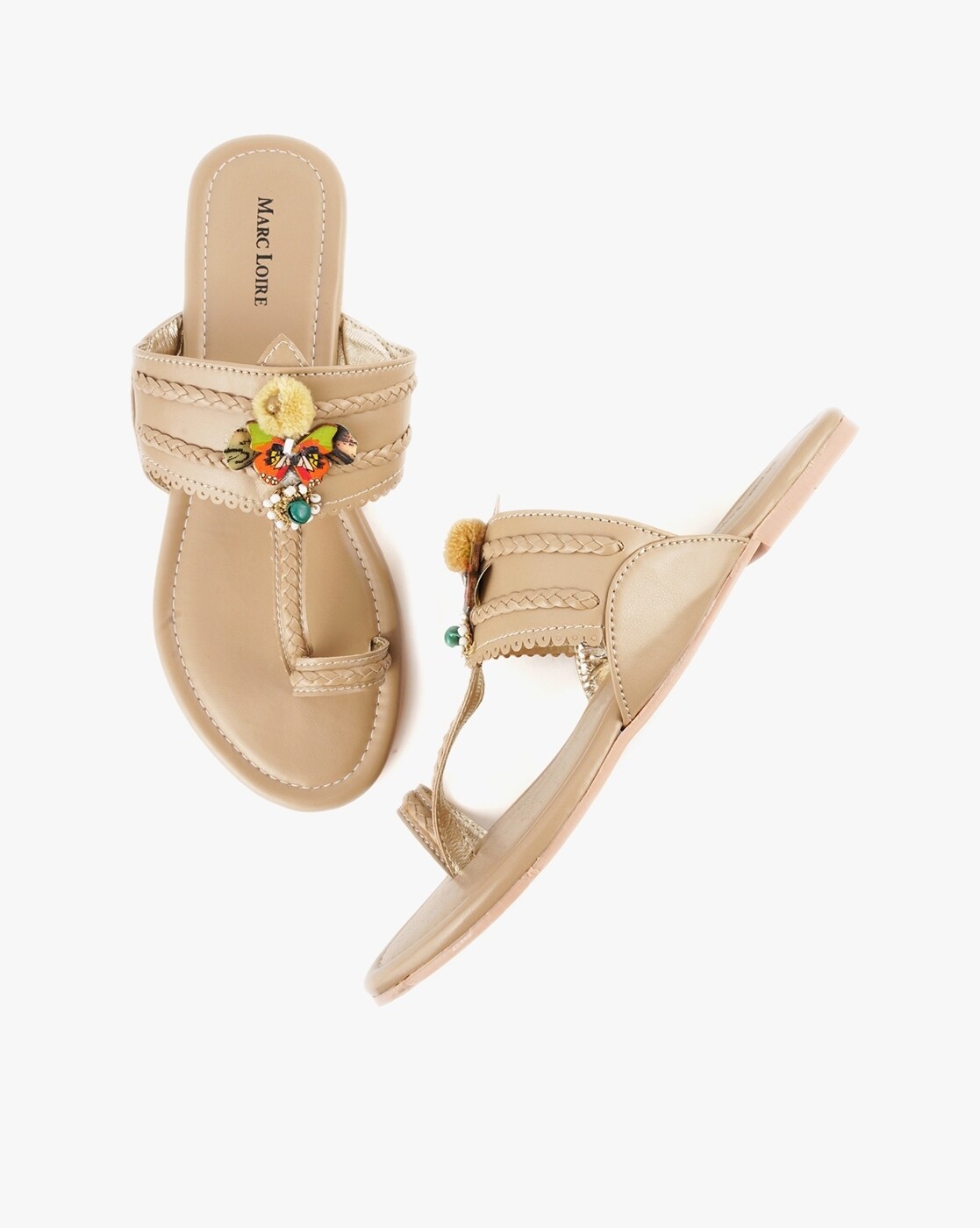 Buy Beige Flat Sandals for Women by Marc Loire Online