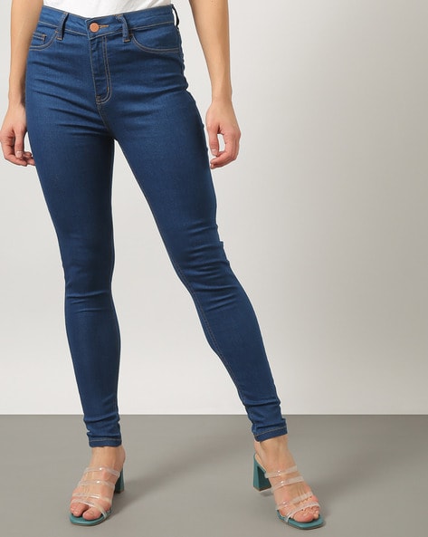 Regular TRP Ladies 5 Button Dark Blue Denim Jeans, High Waist at Rs  280/piece in Ulhasnagar