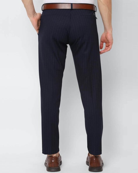 Buy RAYMOND Mens 4 Pocket Striped Formal Trousers | Shoppers Stop