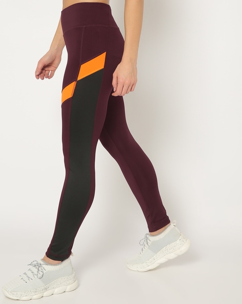 Buy Maroon Leggings for Women by Reebok Online