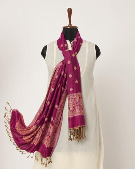 Paisley Patterned-Knit Stole Price in India