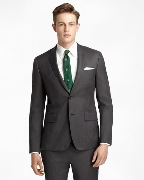 Buy Dark Grey Blazers Waistcoats for Men by BROOKS BROTHERS