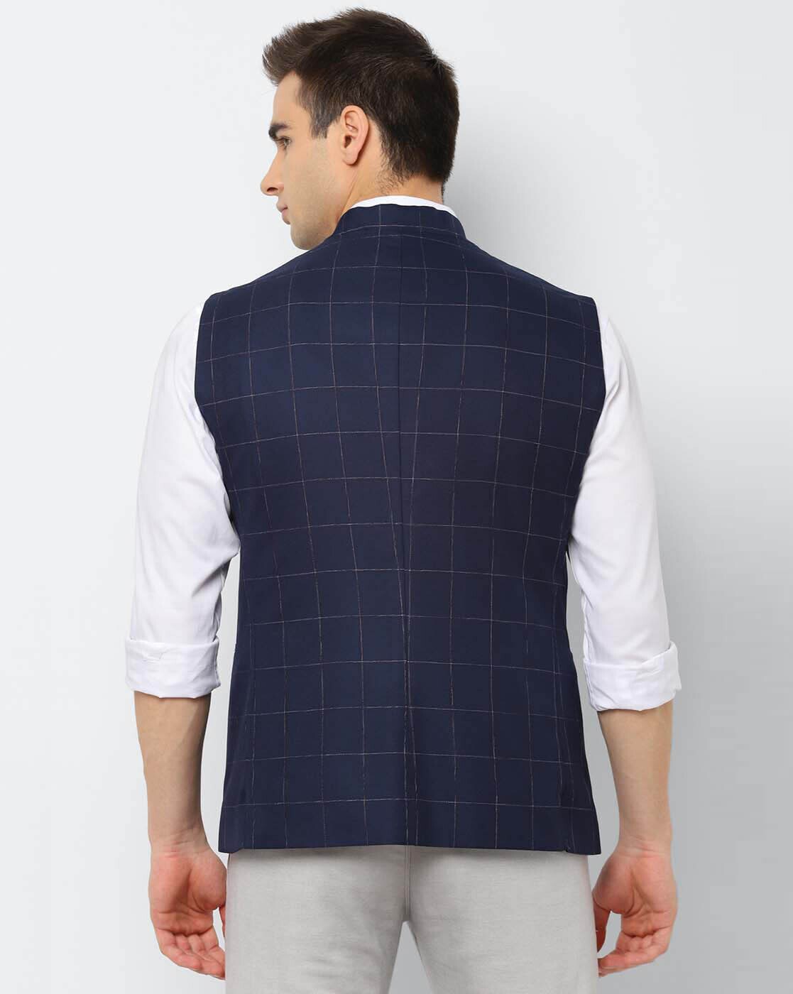 Allen Solly Sleeveless Self Design Men Jacket - Buy Allen Solly Sleeveless  Self Design Men Jacket Online at Best Prices in India | Flipkart.com