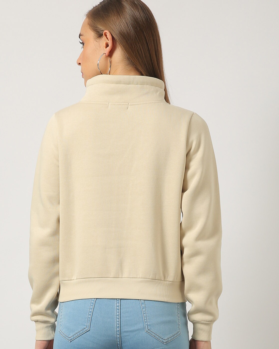Buy Beige Sweatshirt & Hoodies for Women by Outryt Online