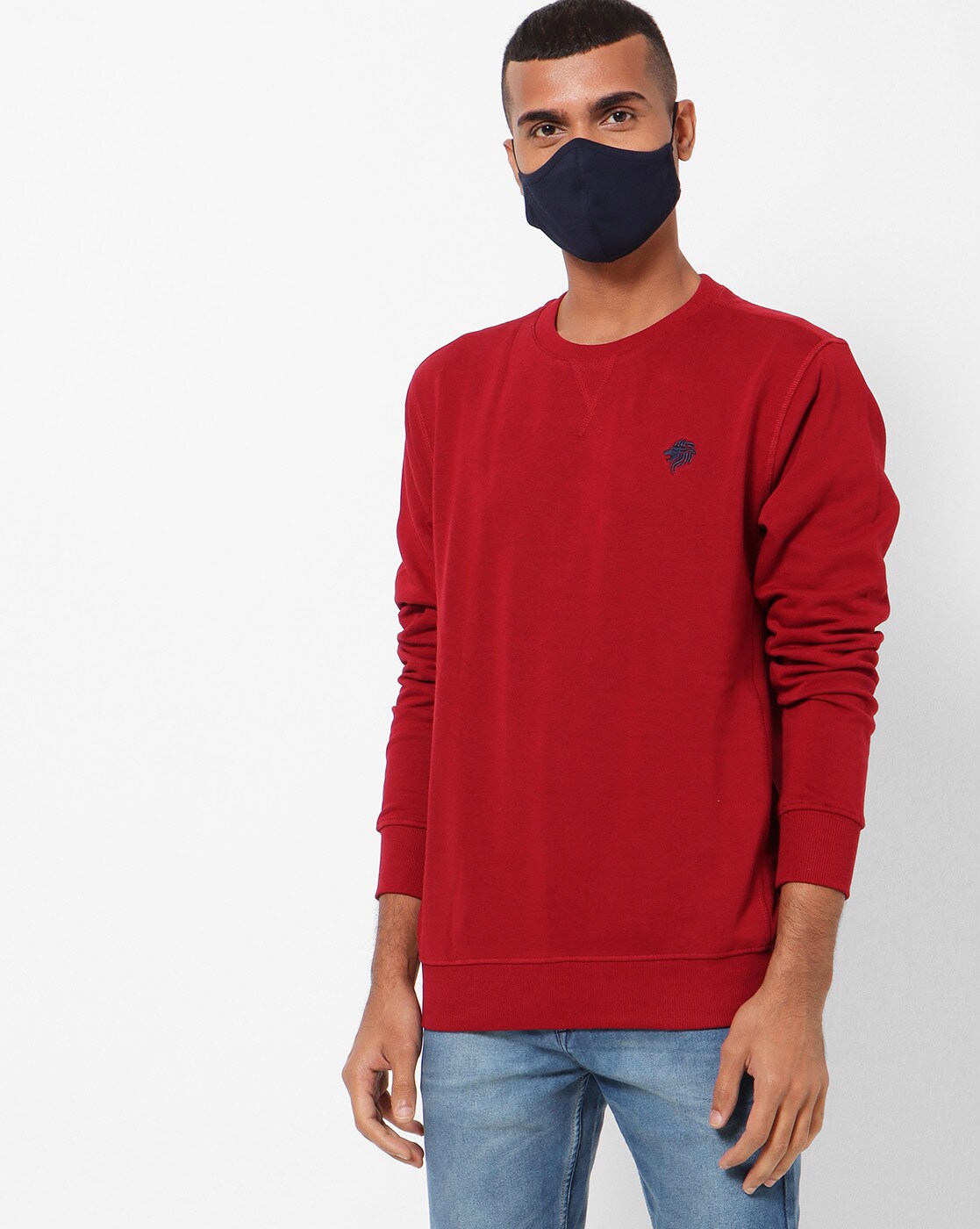 dark red sweatshirt mens