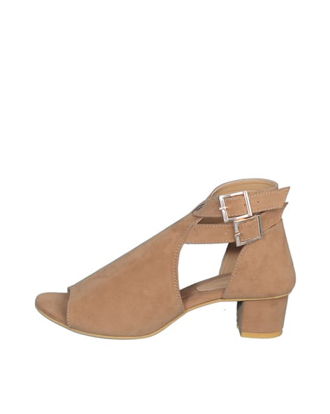 Heeled Sandals with Dual Ankle Straps (Image - 3)