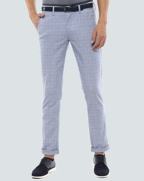 Gibson Tartan Check Trousers | Charcoal | AUS Stockists