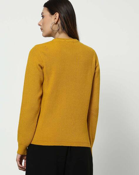 Mustard yellow shop pullover sweater