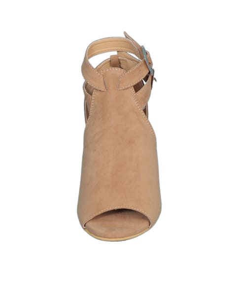 Heeled Sandals with Dual Ankle Straps (Image - 1)