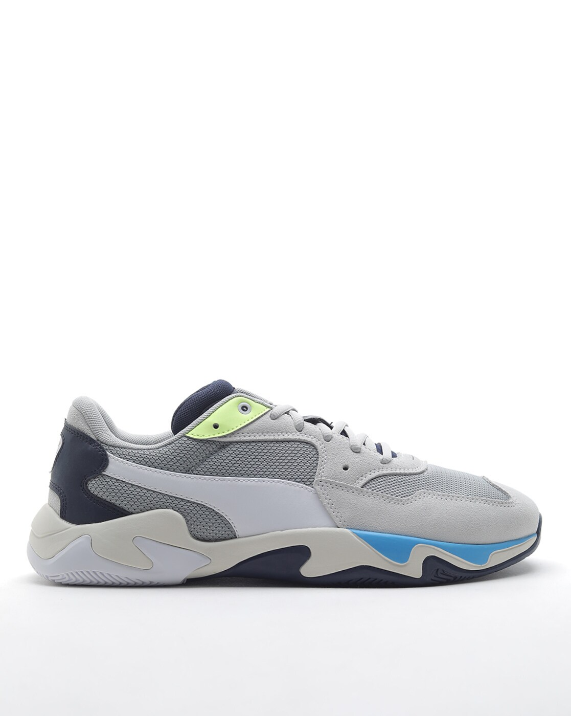 puma panelled lace up shoes