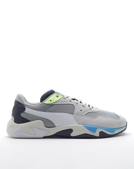 Puma panelled lace sales up shoes