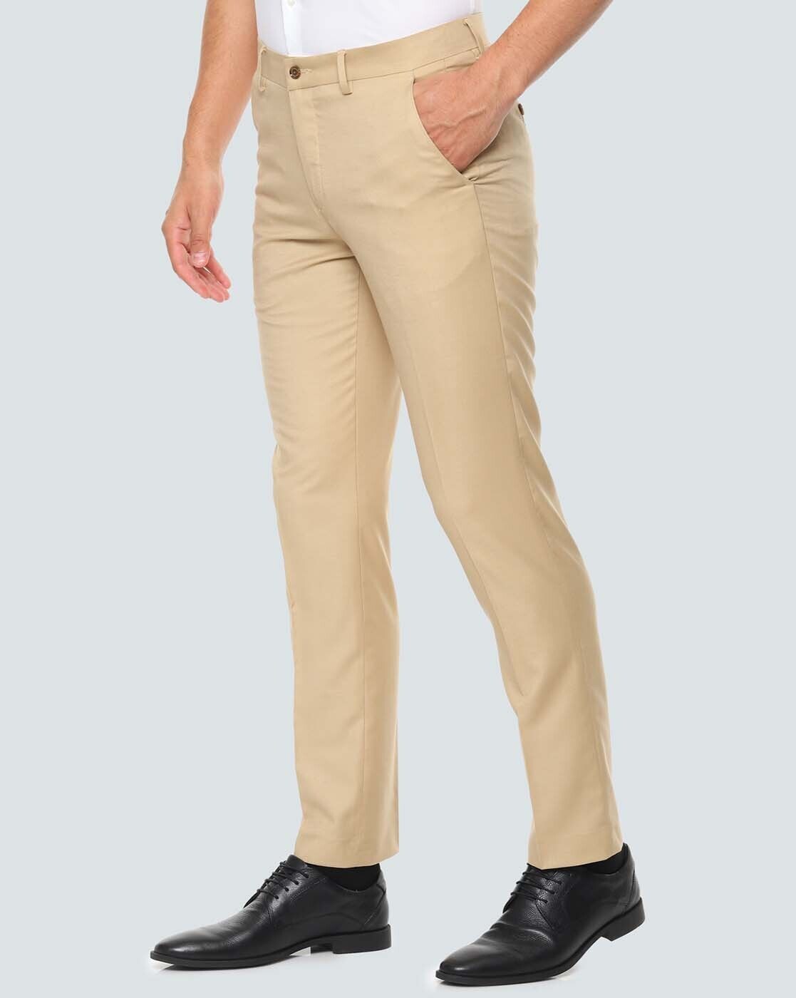 Buy Beige Trousers & Pants for Men by LOUIS PHILIPPE Online