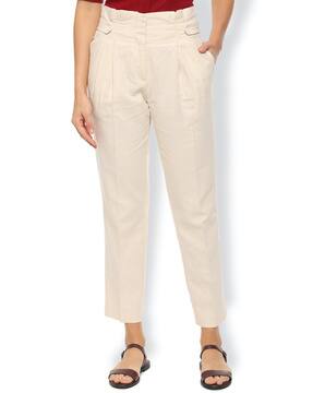 Buy Beige Trousers \u0026 Pants for Women by 