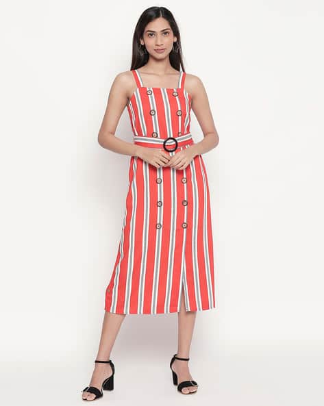 Striped Sleeveless Dress
