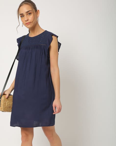 Buy Navy Blue Dresses for Women by AERO JEANS WOMENS Online | Ajio.com