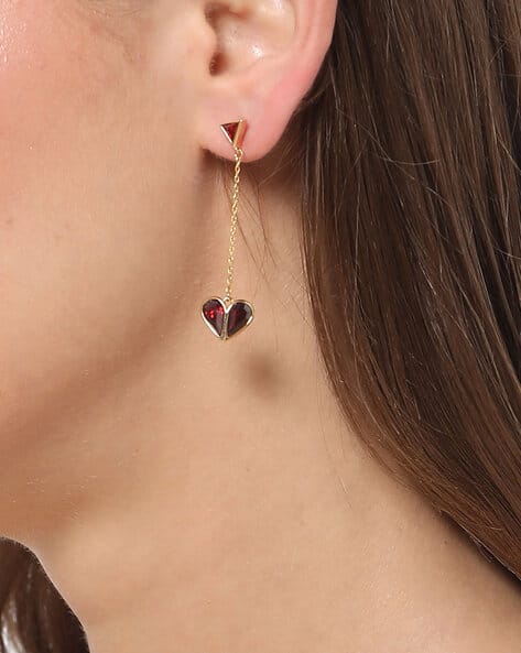 Buy Red Gold-Toned Earrings for Women by KATE SPADE Online
