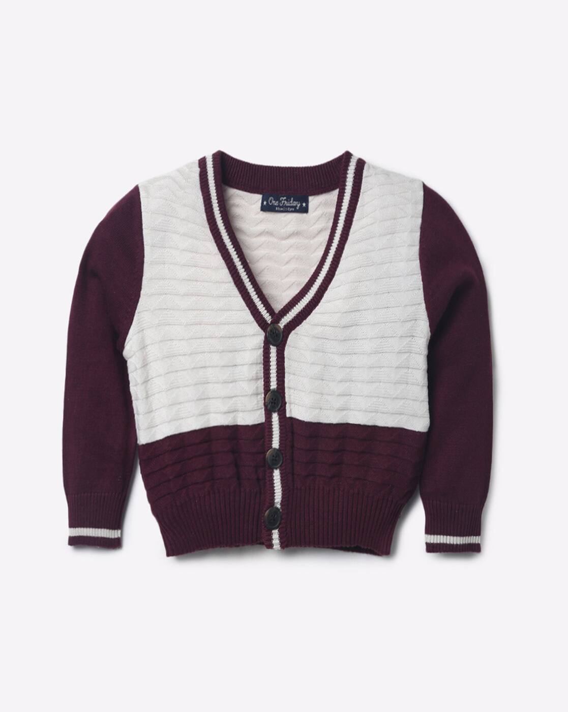 white button down sweaters