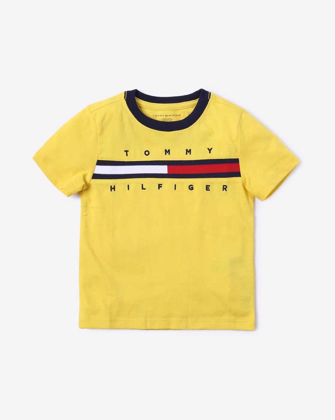 Yellow t shirt store tommy hilfiger