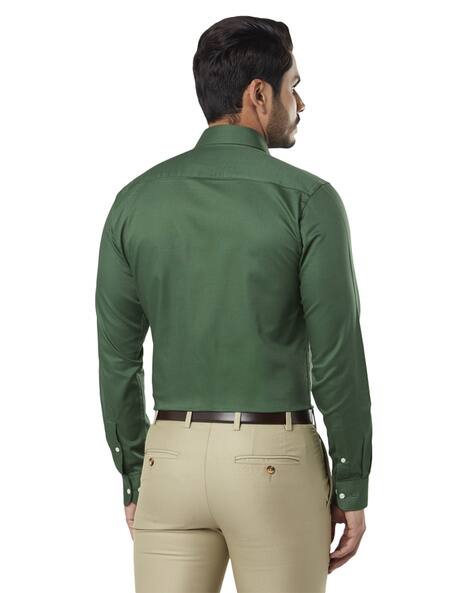 Buy Green Shirts for Men by Raymond 