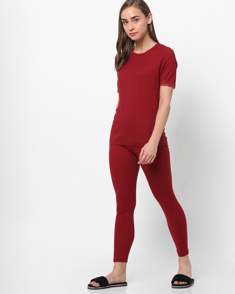 Buy Red Night LoungeWearSets for Women by Slumber Jill Online