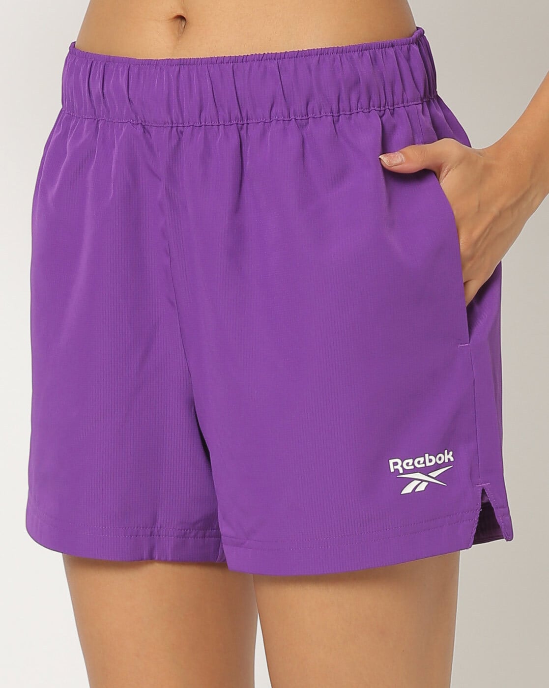 Buy Reebok toddlers girl sports fit brand logo pull on shorts