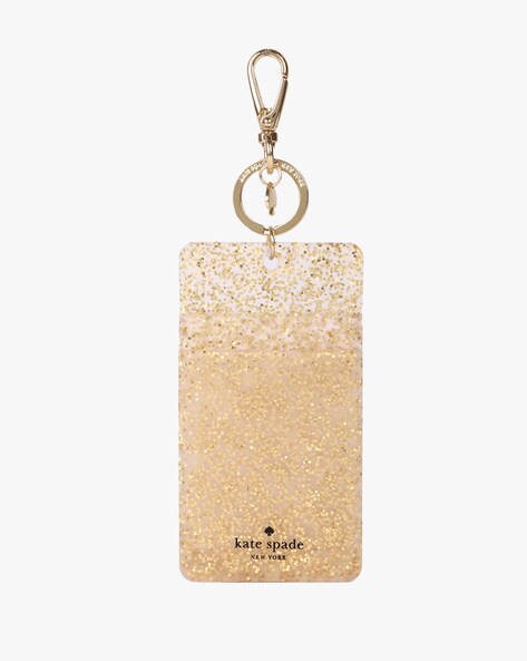 Buy KATE SPADE Why Hello There Glitter ID Clip | Gold Color Home & Kitchen  | AJIO LUXE