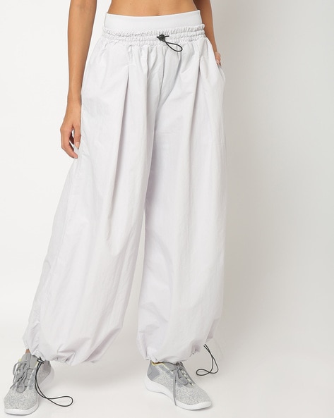 Pleat-Front Wide-Leg Pants with Double Waistband