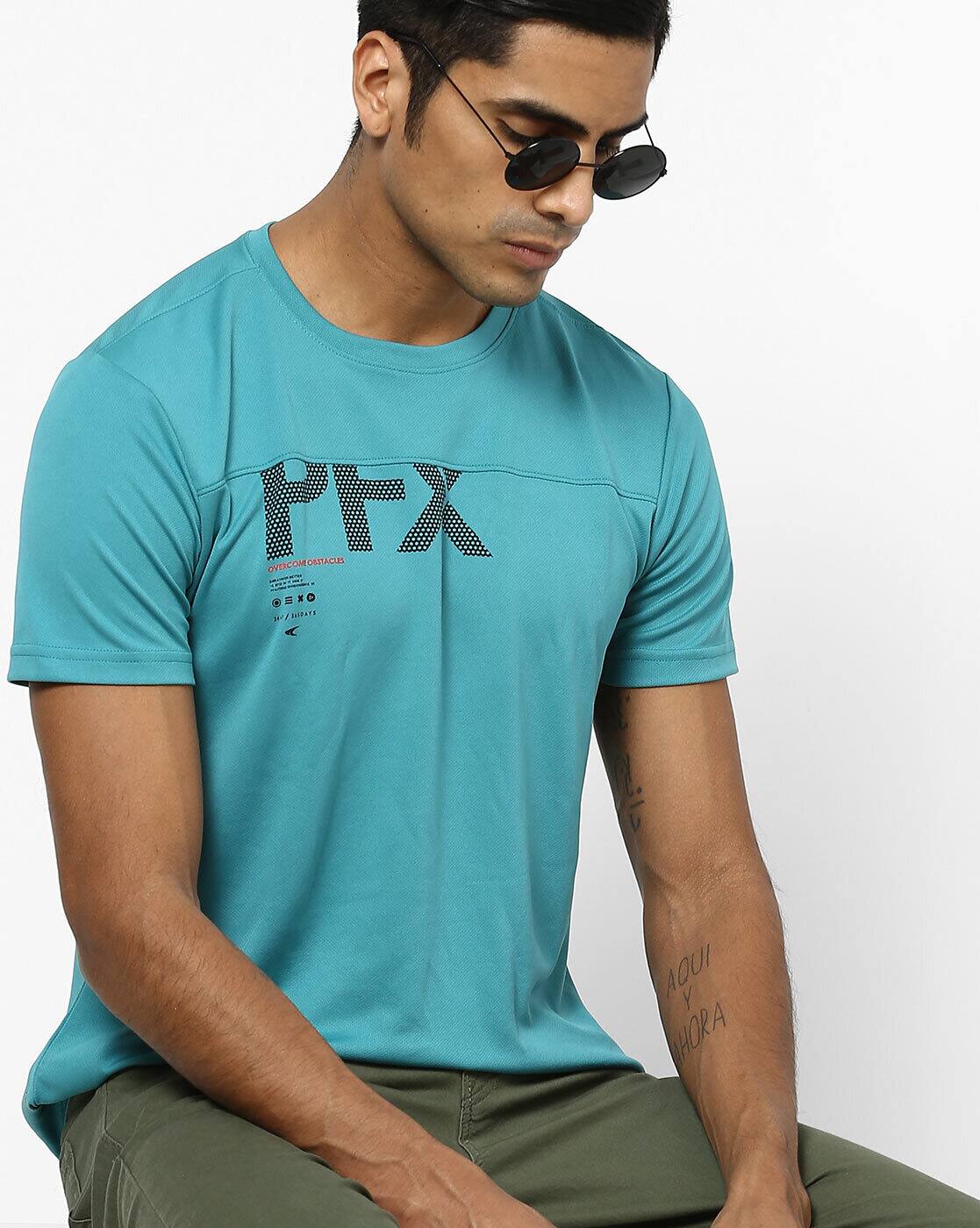 Buy Green Tshirts for Men by PERFORMAX 