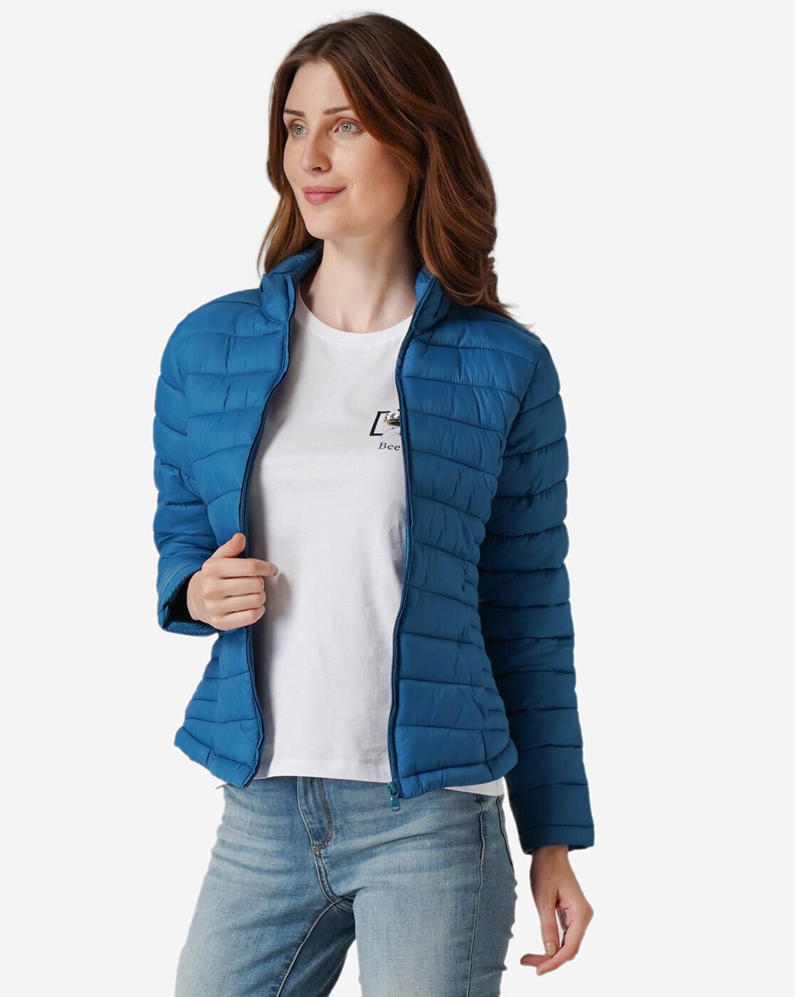 Buy Mode by Red Tape Teal Regular Fit Puffer Jacket for Women Online @ Tata  CLiQ