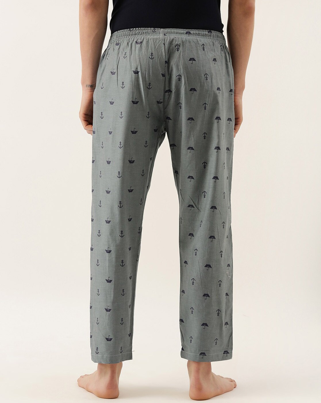 Buy Blue grey Pyjamas for Men by URBAN DOG Online 