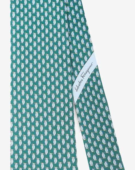 Green ferragamo tie best sale