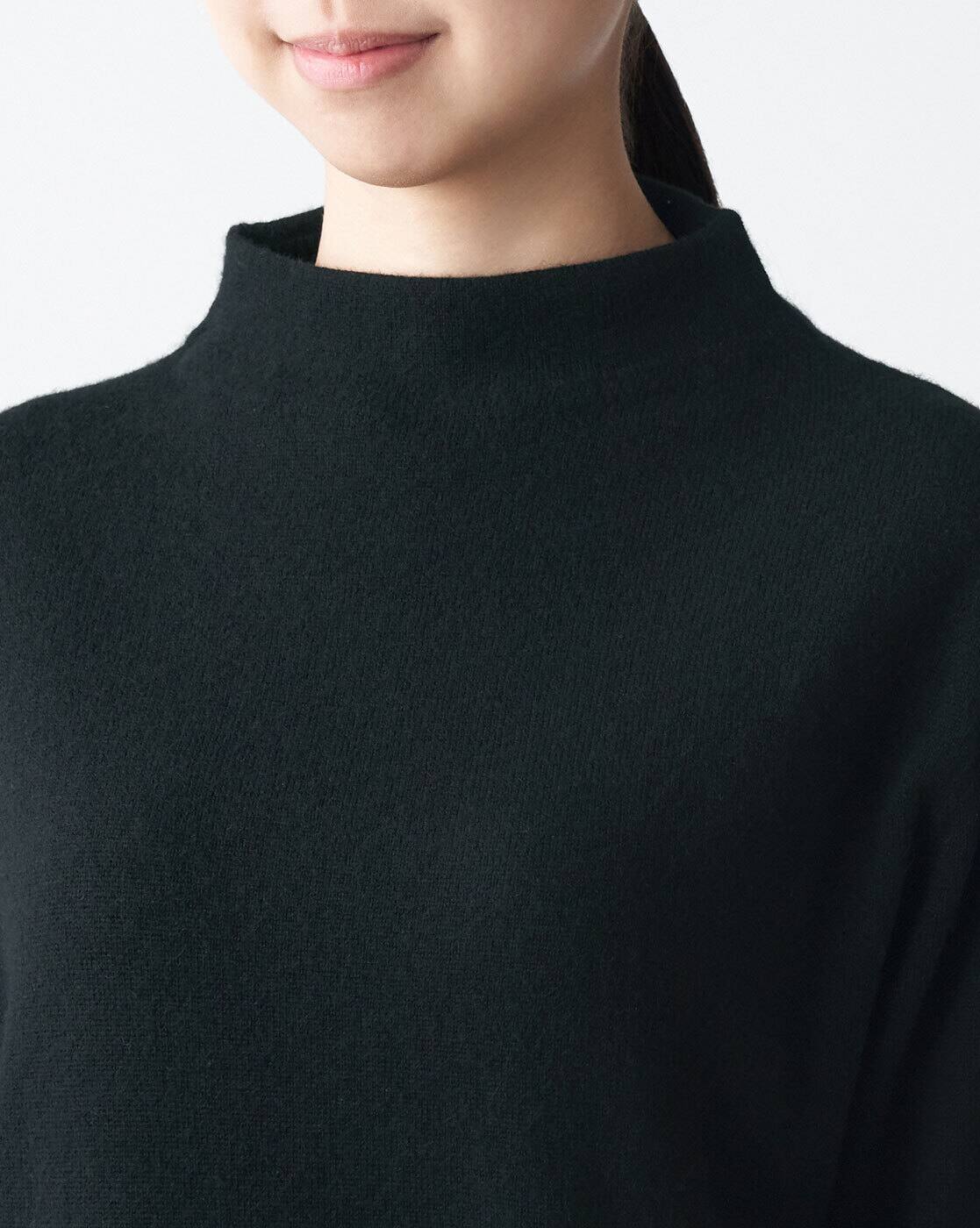 muji mock neck sweater