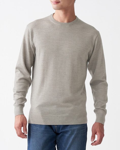 mens merino wool v neck jumper