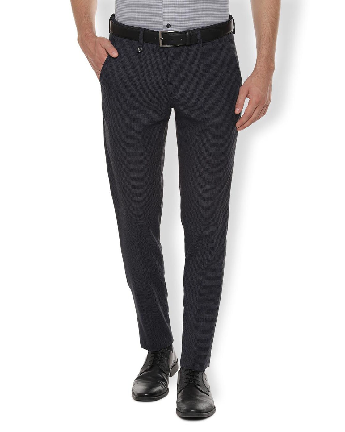 Buy Men Grey Slim Fit Solid Formal Trousers online  Looksgudin