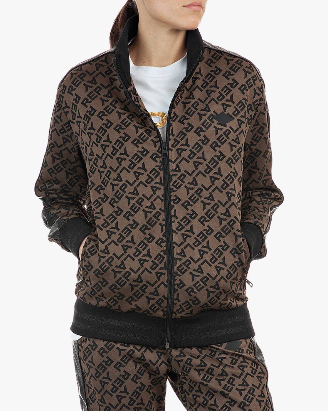 replay leopard print jacket