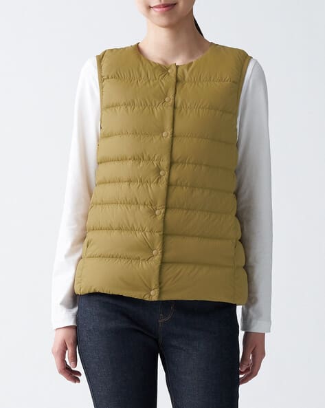 muji down vest