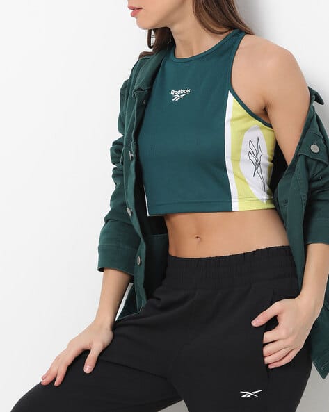 Reebok Colourblock Racerback Minimiser Bra