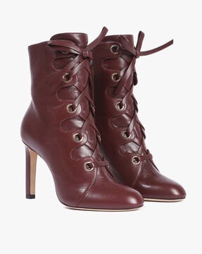 jimmy choo burgundy boots