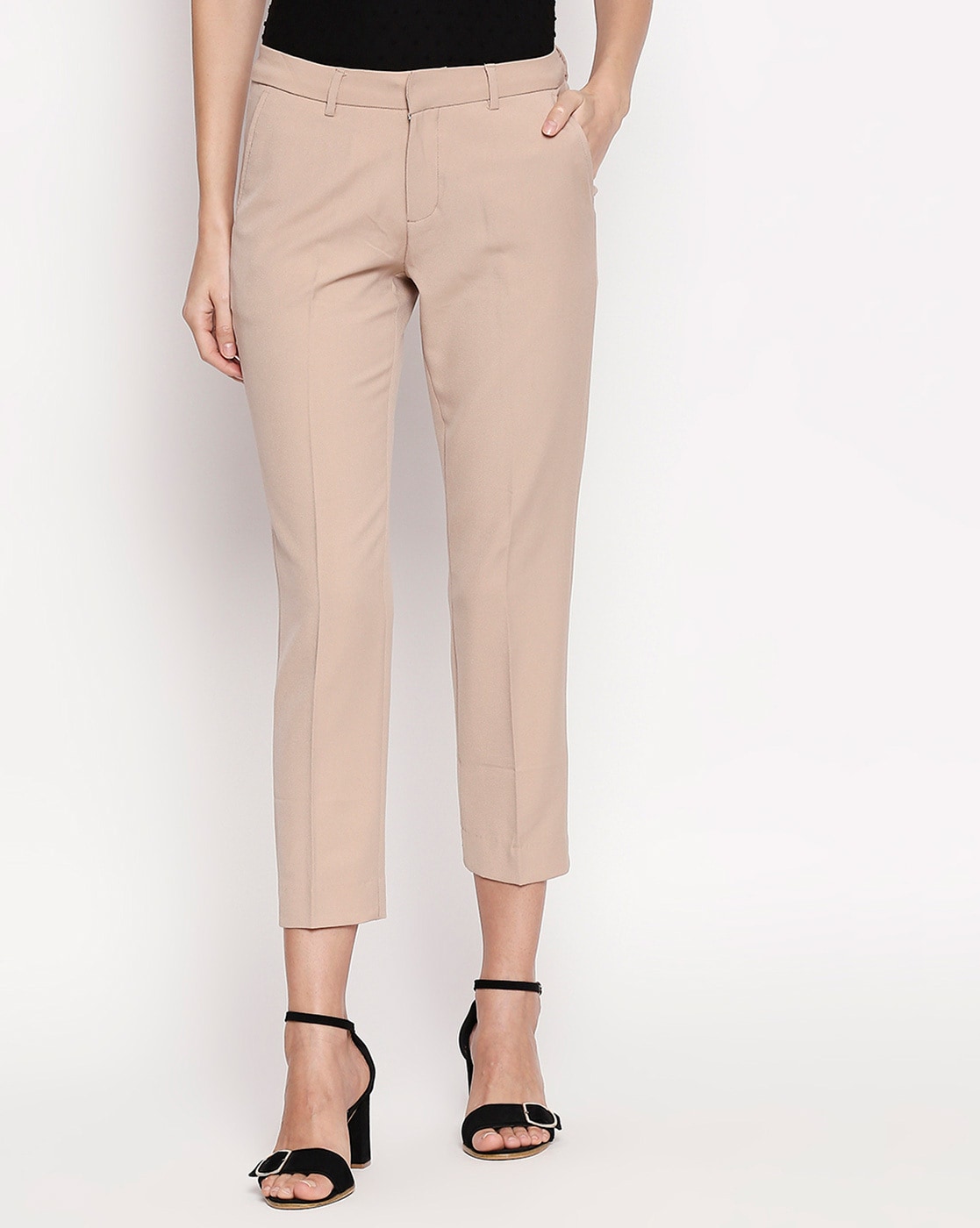 Buy Beige Trousers  Pants for Women by Annabelle by Pantaloons Online   Ajiocom
