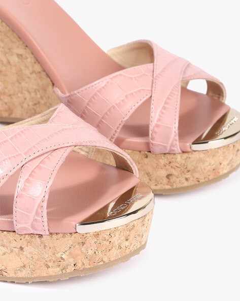 Blush pink wedge heels new arrivals