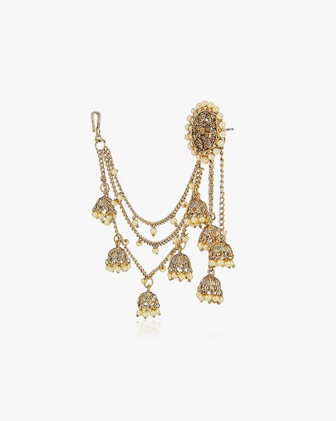 Chaand - 22K Gold Plated Earrings | Gulaal Ethnic Indian Designer Jewels |  Buy Necklace Online | Pan India and Global Delivery – Gulaal Jewels