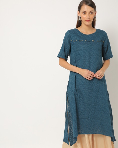 Buy Turquoise Kurtis & Tunics for Women by Rangita Online | Ajio.com