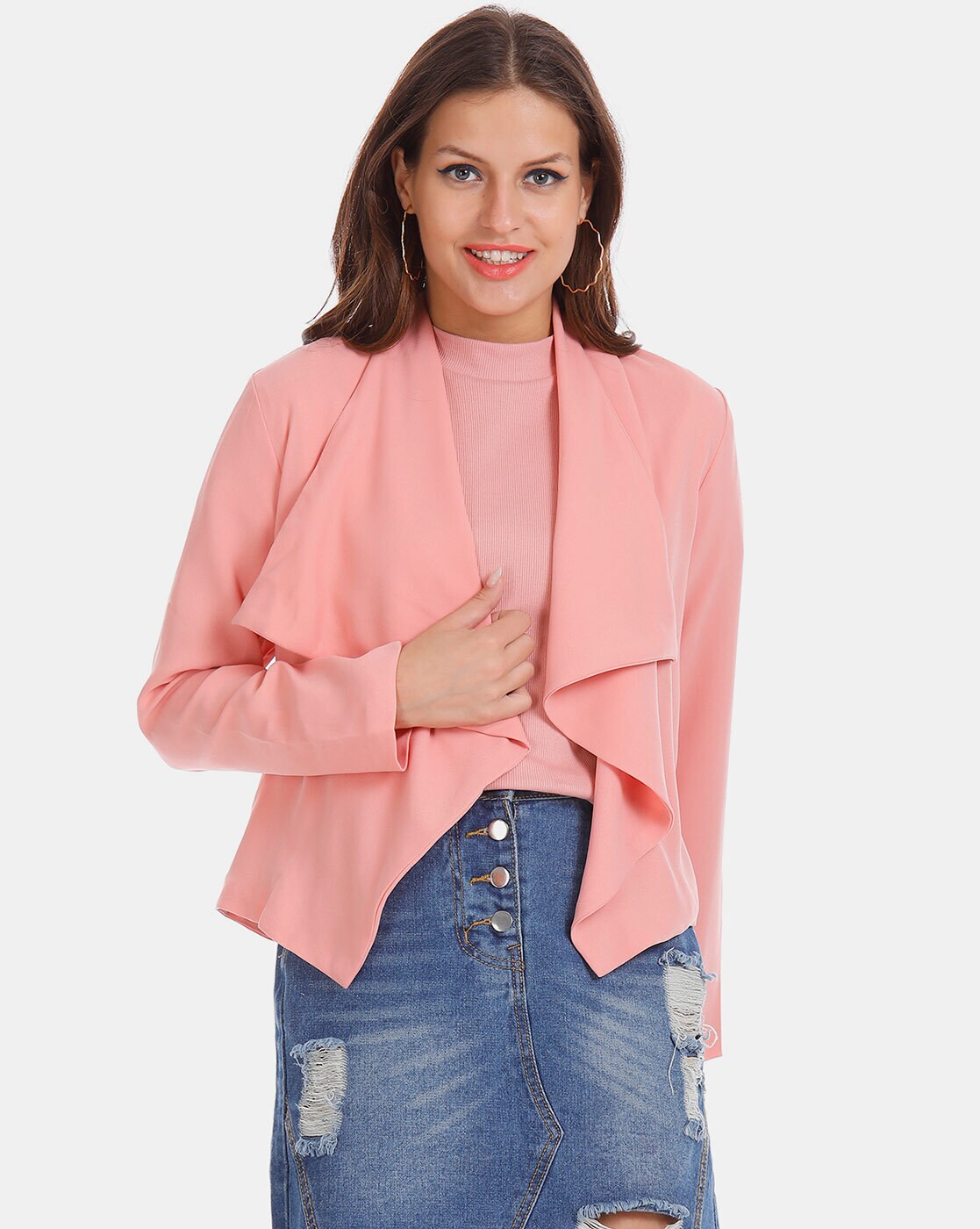 pink waterfall jacket