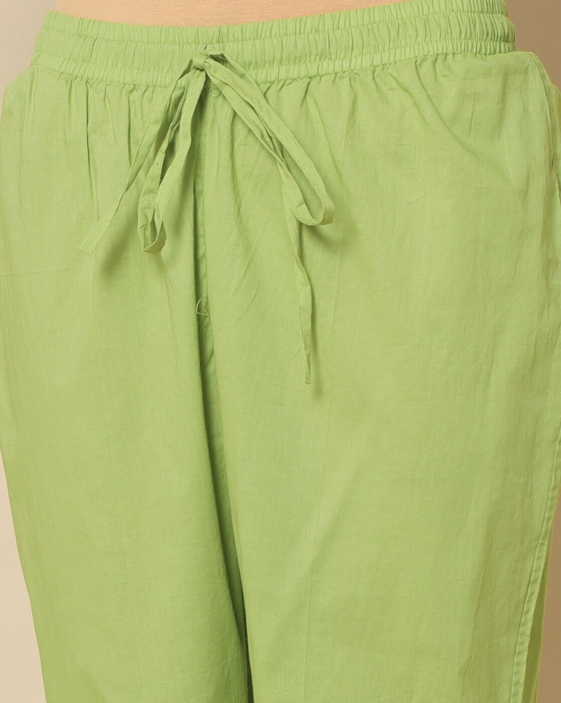 Buy Green Pants for Women by Indie Picks Online