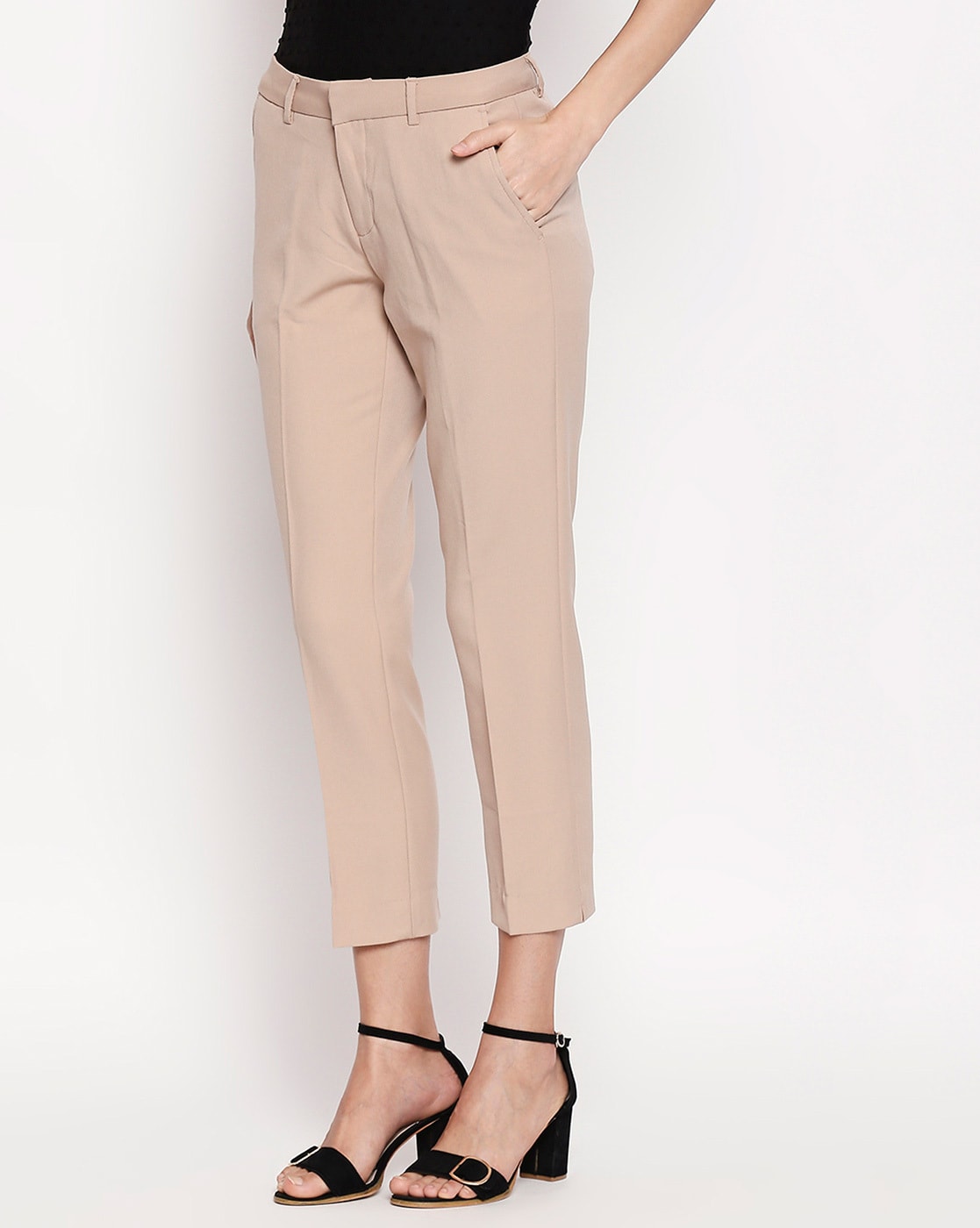Buy Annabelle By Pantaloons Women's Chino Pants (110052223_Pink_36) at  Amazon.in