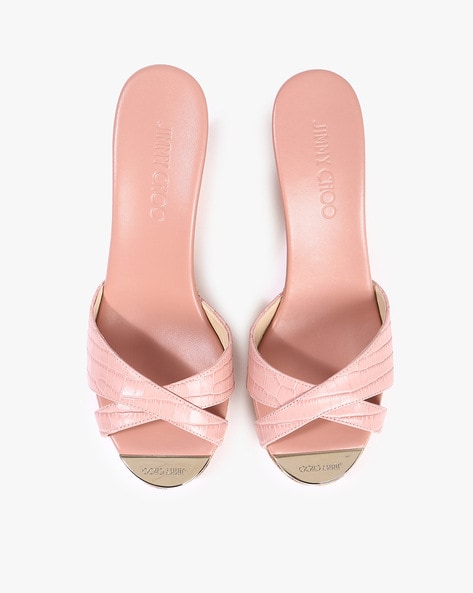 Jimmy choo best sale pink wedges